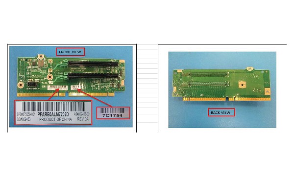 SPS-PCA 2-S x16 x16 PCI-E S1/2 Riser