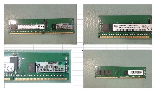 ProLiant DL360 Gen10 [876342-295] SPS-DIMM 16GB PC4-2666V-R 1Gx8