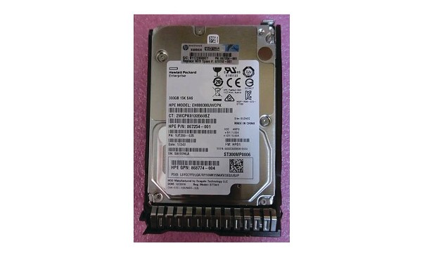 ProLiant DL380 Gen10 [875783-B21] 300GB SAS 12G 15K SFF SC HDD